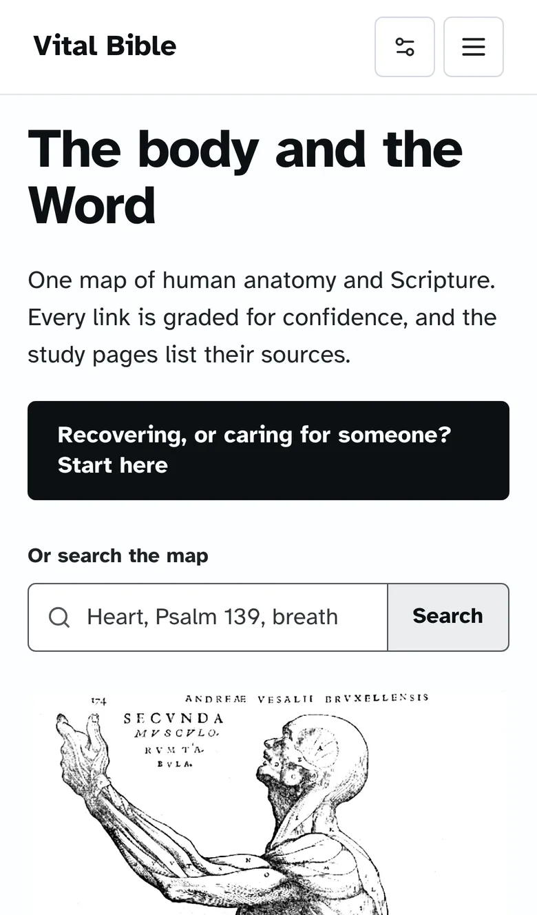 Vital Bible on a phone