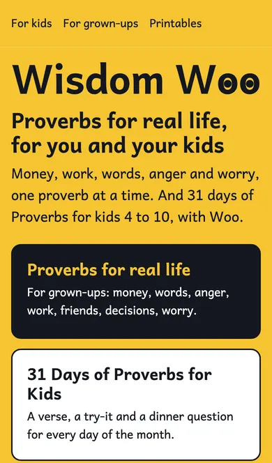 Wisdom Woo on a phone